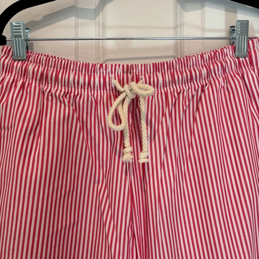 DONNI Striped Rope Tie Drawstring Pants - Picture 3 of 5